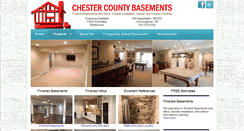 Desktop Screenshot of chestercountybasements.com